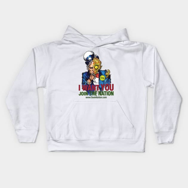 Alien Uncle Sam Kids Hoodie by GeekNation